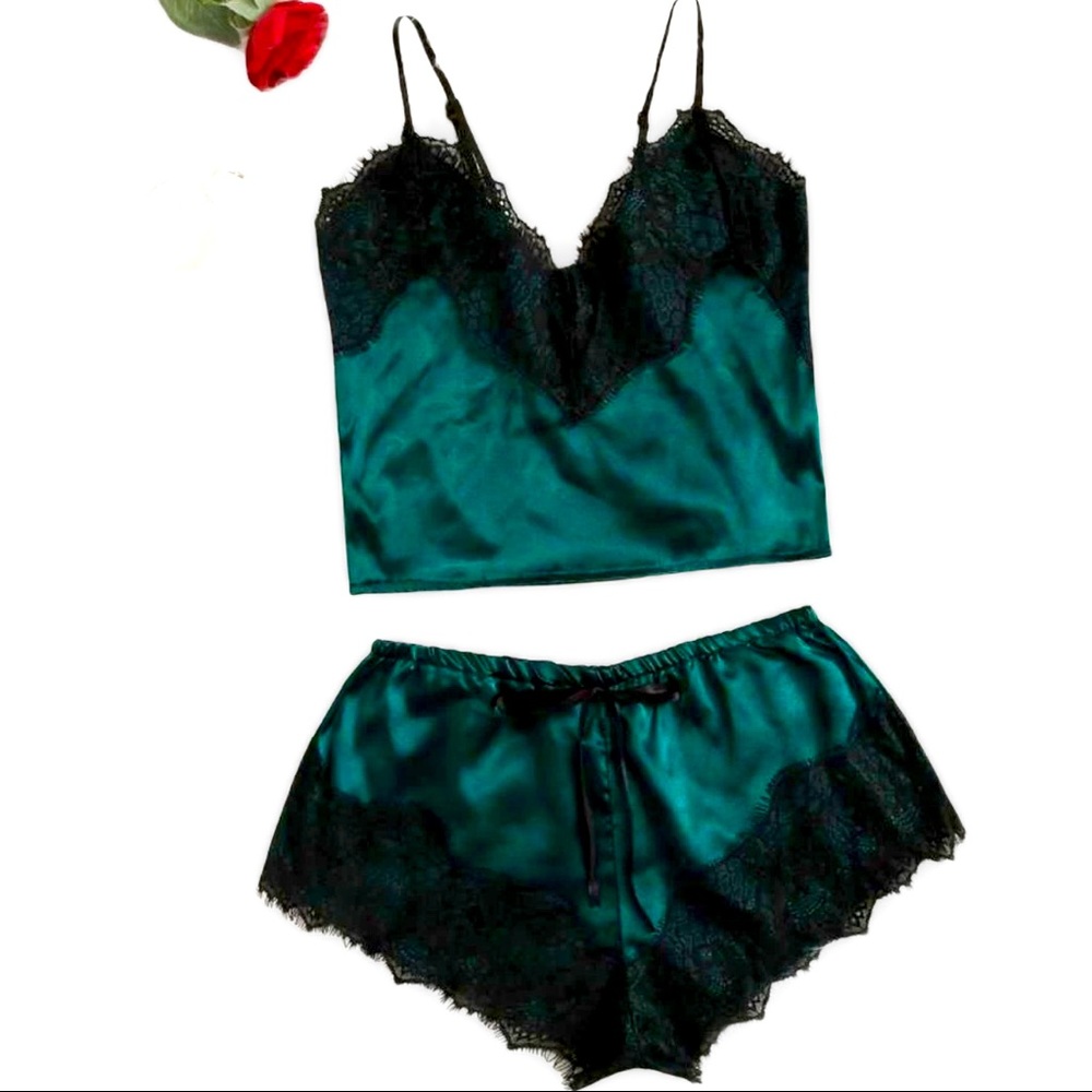 Satin lace Pajama set